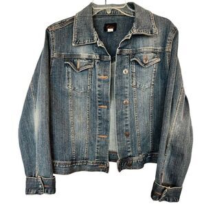 Riders by Lee Indigo Denim Jacket Womens Sz Large Copper Collection